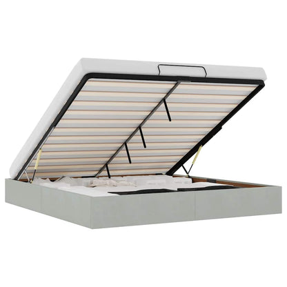 Struttura Letto Pouf senza Materasso 180x200 cm in Velluto - homemem39