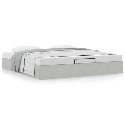 Struttura Letto Pouf senza Materasso 180x200 cm in Velluto