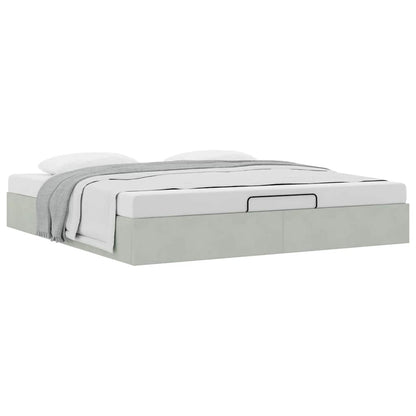 Struttura Letto Pouf senza Materasso 180x200 cm in Velluto
