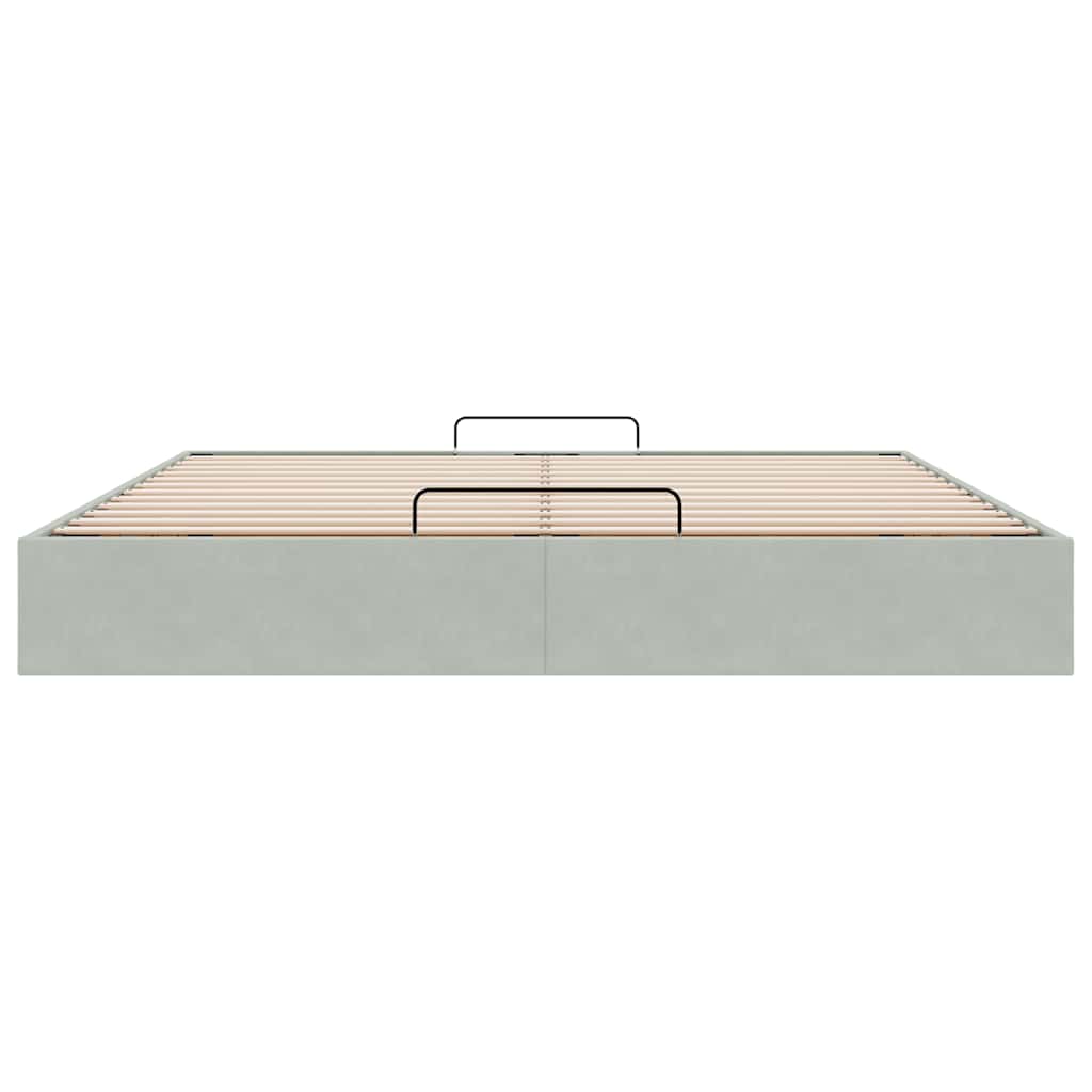 Struttura Letto Pouf senza Materasso 180x200 cm in Velluto