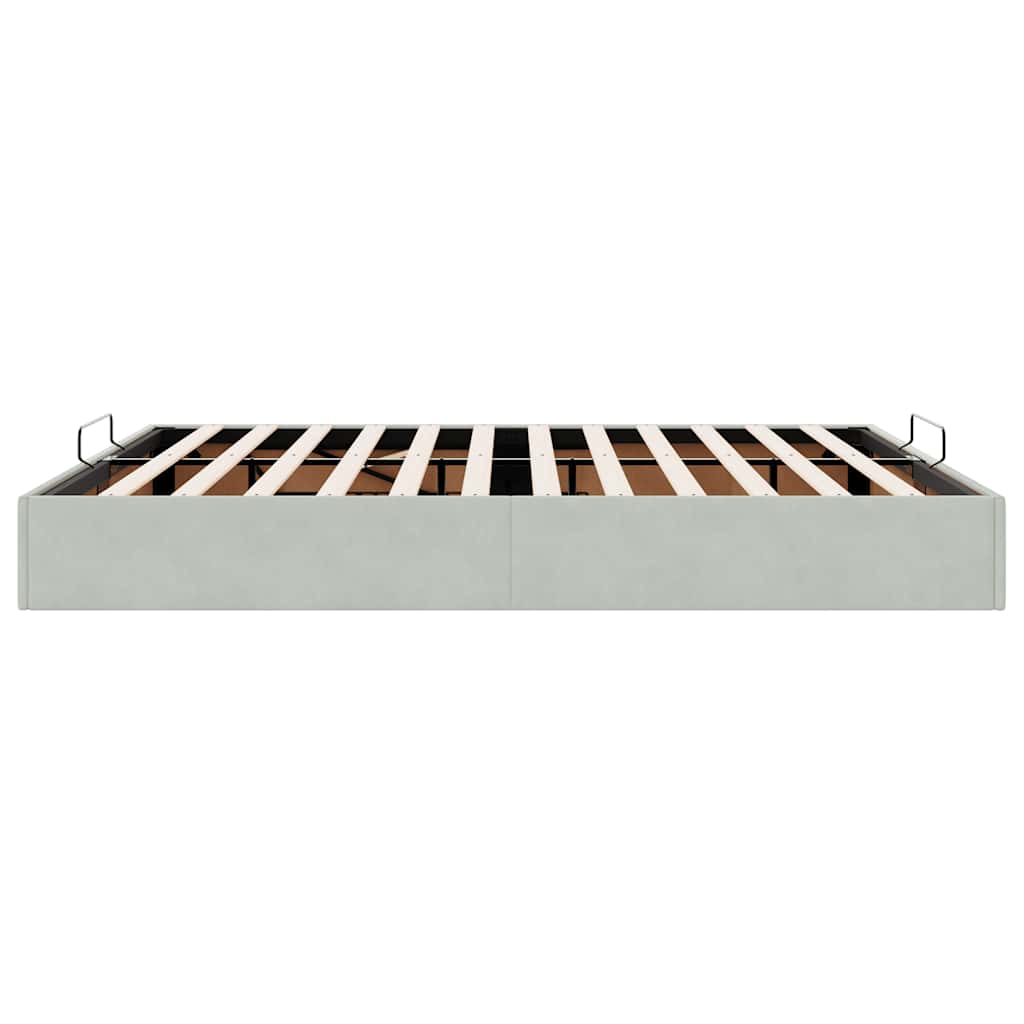 Struttura Letto Pouf senza Materasso 180x200 cm in Velluto