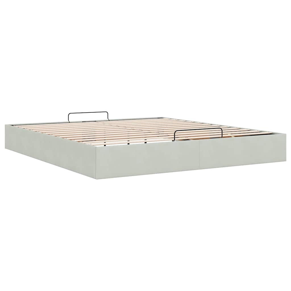 Struttura Letto Pouf senza Materasso 180x200 cm in Velluto