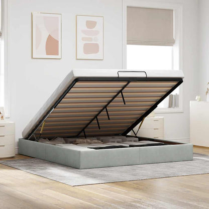 Struttura Letto Pouf senza Materasso 180x200 cm in Velluto