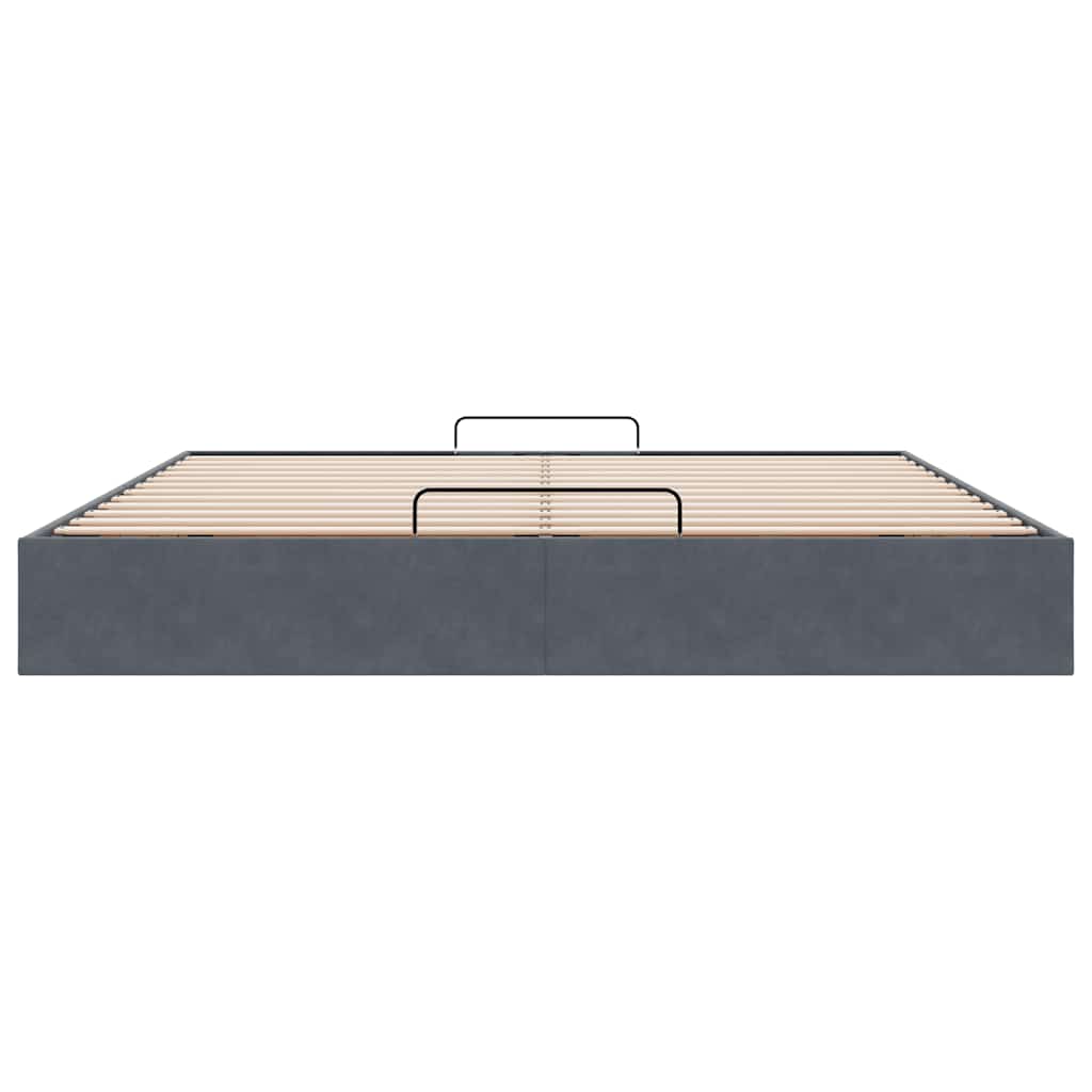 Struttura Letto Pouf senza Materasso 180x200 cm in Velluto