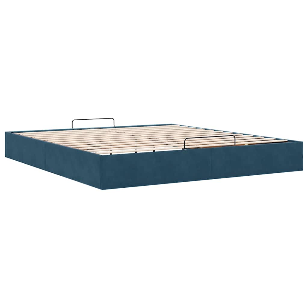 Struttura Letto Pouf senza Materasso 180x200 cm in Velluto