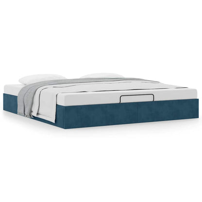 Struttura Letto Pouf senza Materasso 200x200 cm in Velluto