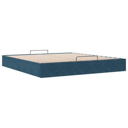 Struttura Letto Pouf senza Materasso 200x200 cm in Velluto | homemem39