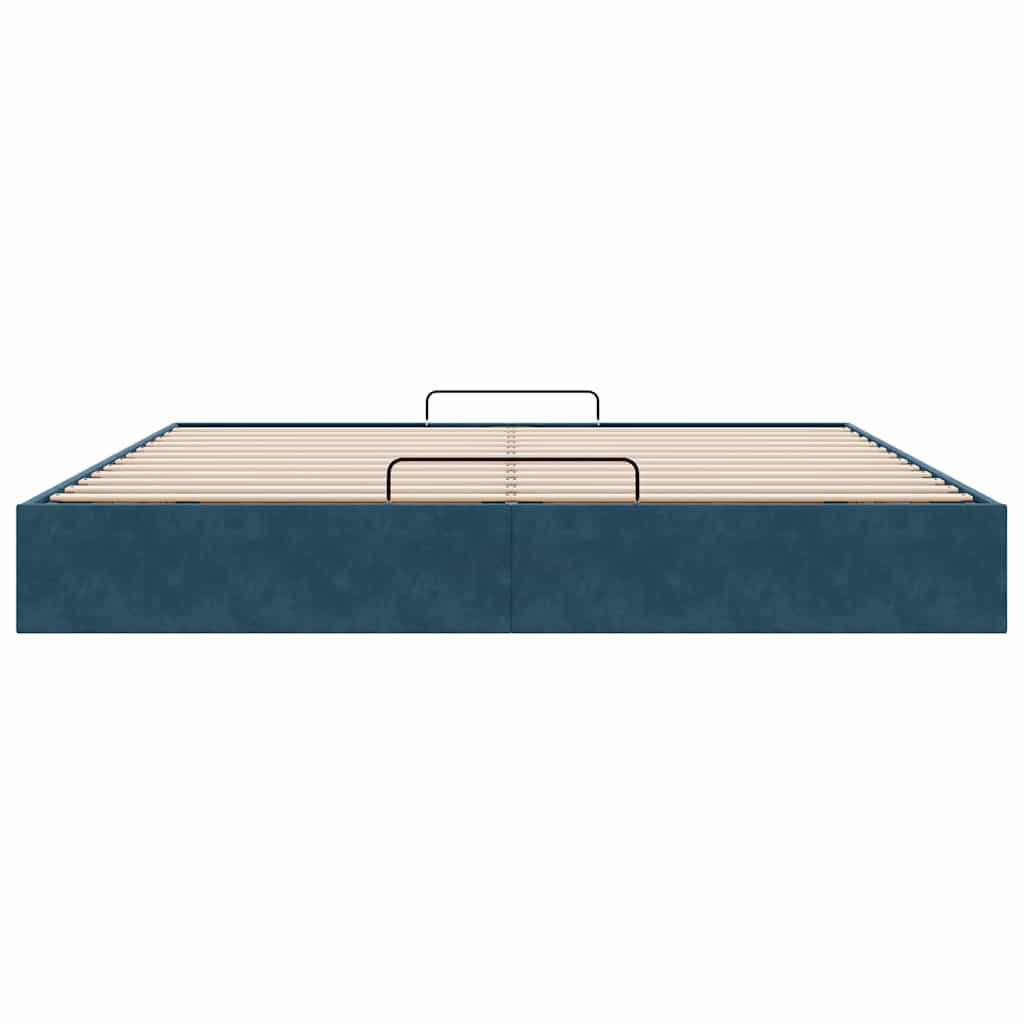 Struttura Letto Pouf senza Materasso 200x200 cm in Velluto