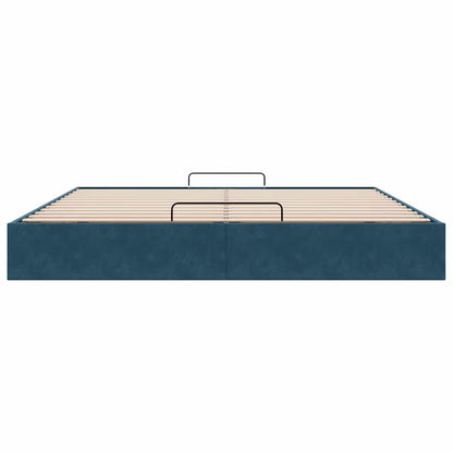 Struttura Letto Pouf senza Materasso 200x200 cm in Velluto