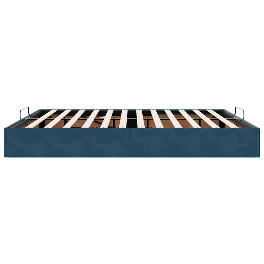 Struttura Letto Pouf senza Materasso 200x200 cm in Velluto