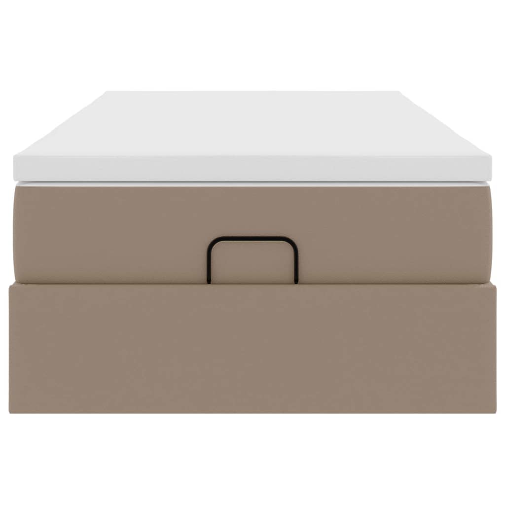 Struttura Letto Pouf con Materasso 90x190 cm Similpelle