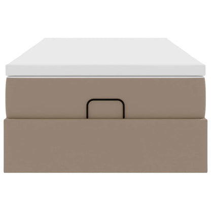 Struttura Letto Pouf con Materasso 90x190 cm Similpelle