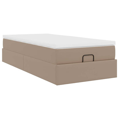 Struttura Letto Pouf con Materasso 90x190 cm Similpelle