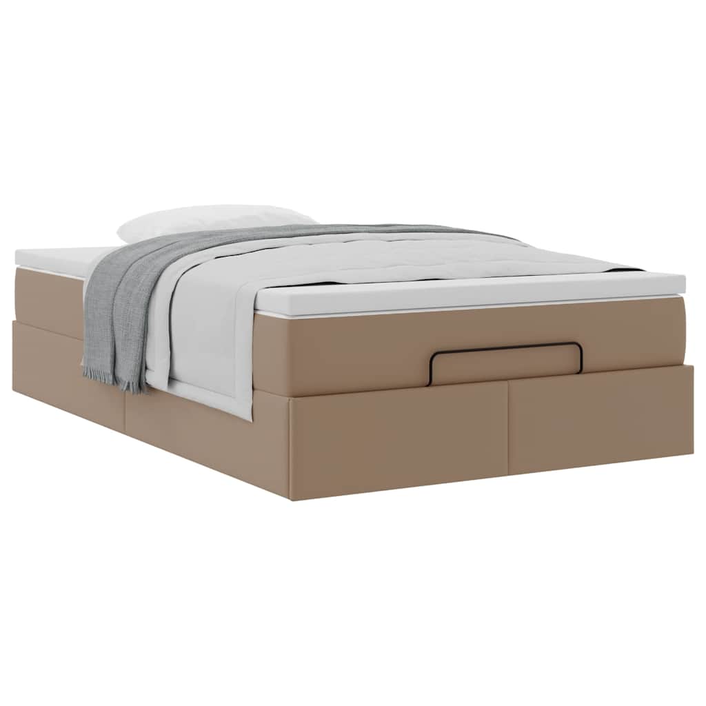 Struttura Letto Pouf con Materasso 120x190 cm Similpelle | homemem39