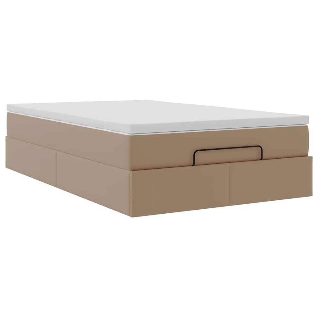 Struttura Letto Pouf con Materasso 120x190 cm Similpelle | homemem39