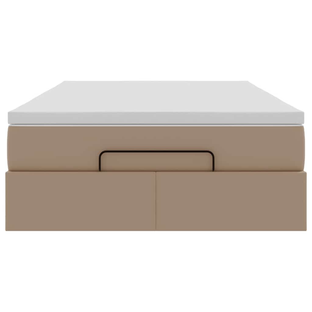 Struttura Letto Pouf con Materasso 120x190 cm Similpelle | homemem39