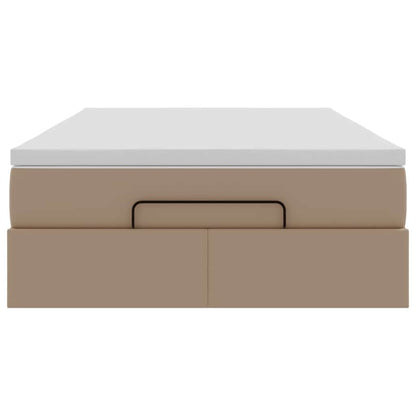 Struttura Letto Pouf con Materasso 120x190 cm Similpelle | homemem39