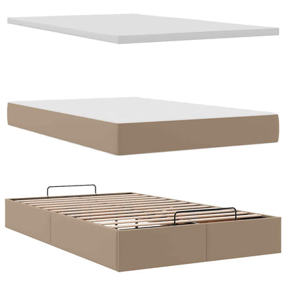 Struttura Letto Pouf con Materasso 120x190 cm Similpelle | homemem39
