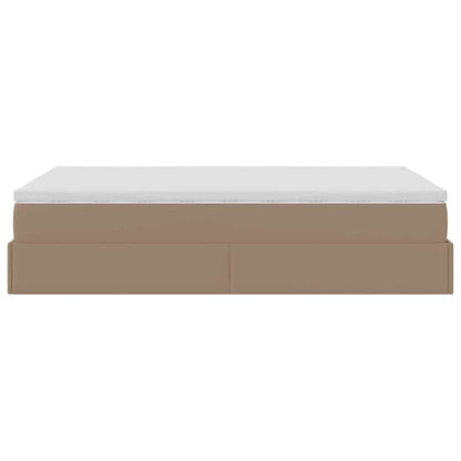 Struttura Letto Pouf con Materasso 120x190 cm Similpelle | homemem39