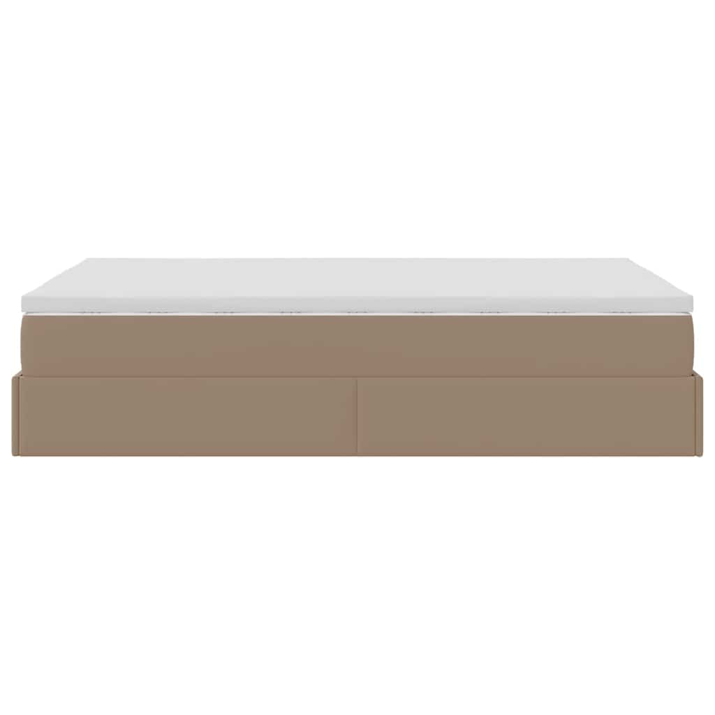 Struttura Letto Pouf con Materasso 120x190 cm Similpelle