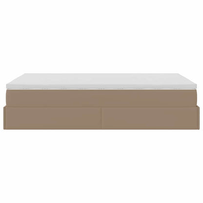 Struttura Letto Pouf con Materasso 120x200 cm Similpelle