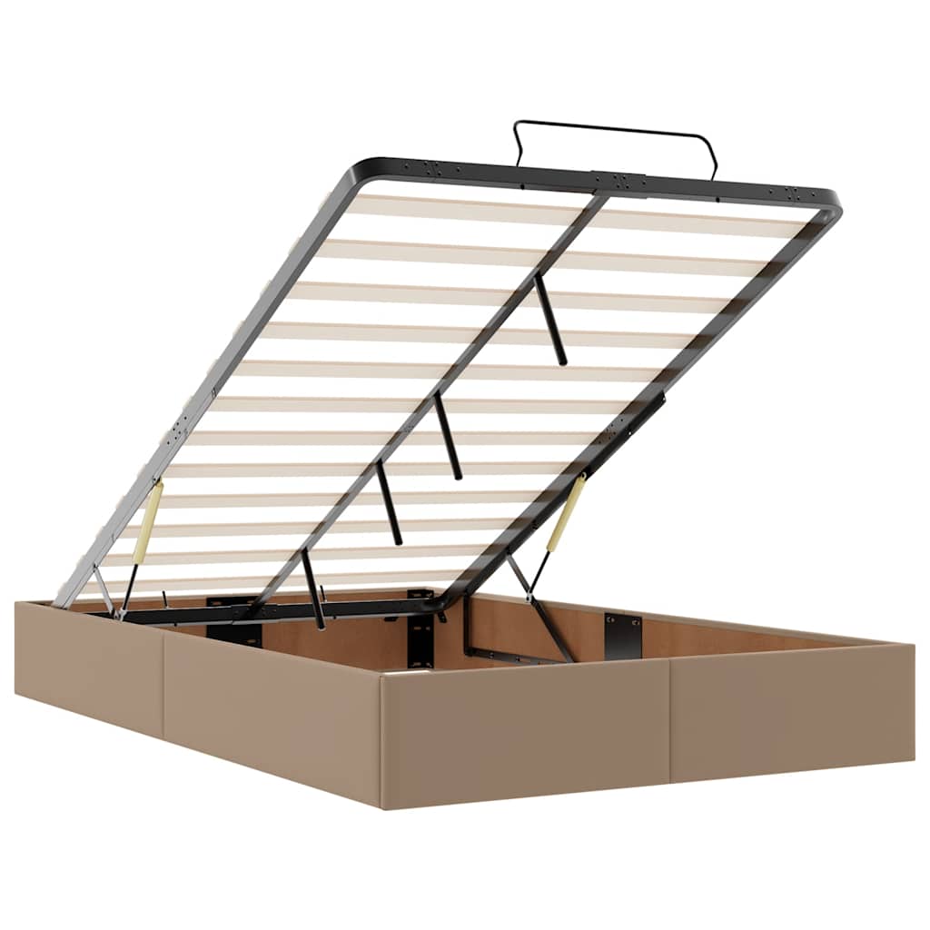 Struttura Letto Pouf con Materasso 120x200 cm Similpelle