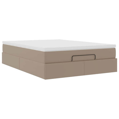 Struttura Letto Pouf con Materasso 140x190 cm Similpelle | homemem39