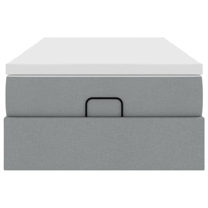 Struttura Letto Pouf con Materasso 80x200 cm in Tessuto