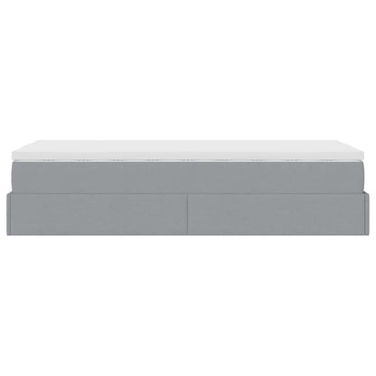 Struttura Letto Pouf con Materasso 80x200 cm in Tessuto