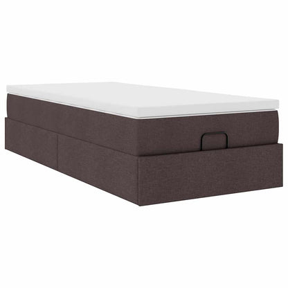 Struttura Letto Pouf con Materasso 80x200 cm in Tessuto