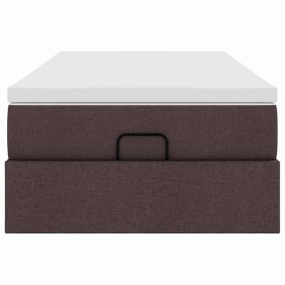 Struttura Letto Pouf con Materasso 80x200 cm in Tessuto