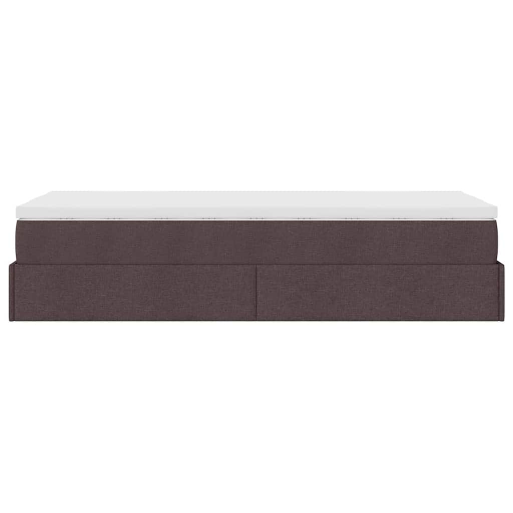 Struttura Letto Pouf con Materasso 80x200 cm in Tessuto | homemem39