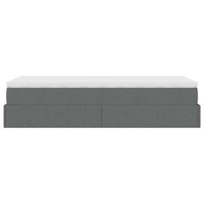 Struttura Letto Pouf con Materasso 90x190 cm in Tessuto