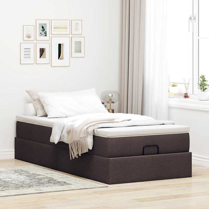 Struttura Letto Pouf con Materasso 90x190 cm in Tessuto