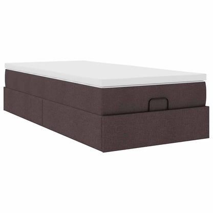 Struttura Letto Pouf con Materasso 90x190 cm in Tessuto | homemem39