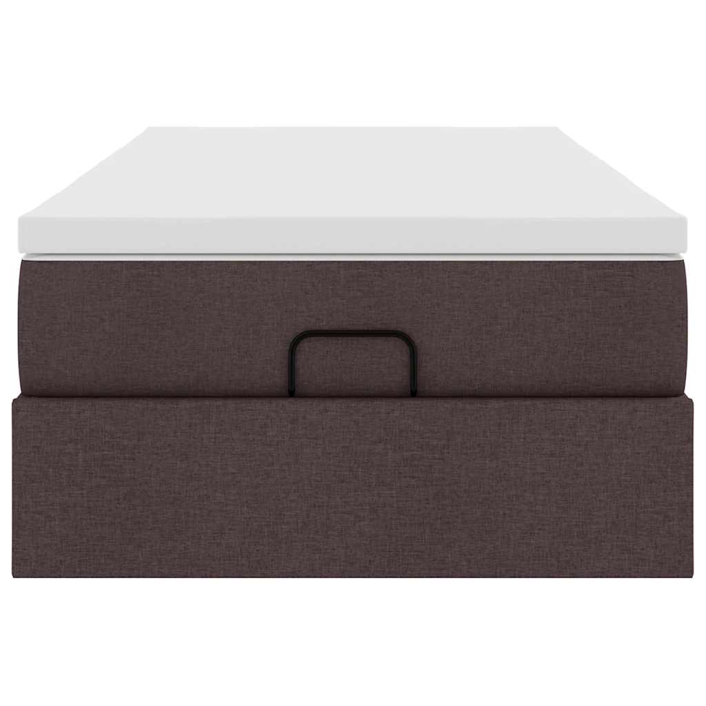 Struttura Letto Pouf con Materasso 90x190 cm in Tessuto | homemem39