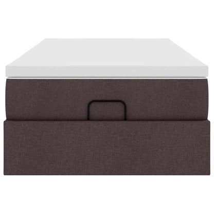 Struttura Letto Pouf con Materasso 90x190 cm in Tessuto | homemem39