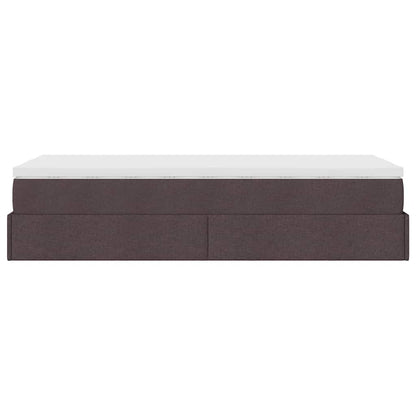 Struttura Letto Pouf con Materasso 90x190 cm in Tessuto