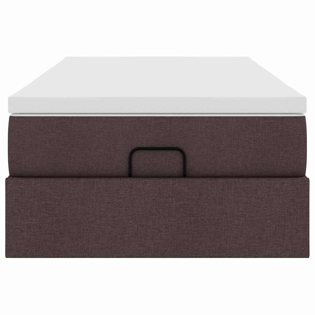 Struttura Letto Pouf con Materasso 90x200 cm in Tessuto