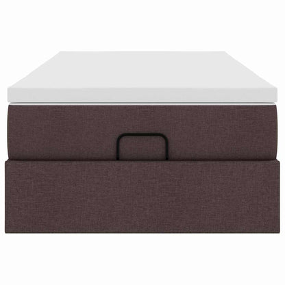 Struttura Letto Pouf con Materasso 90x200 cm in Tessuto