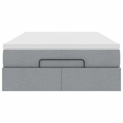 Struttura Letto Pouf con Materasso 120x200 cm in Tessuto