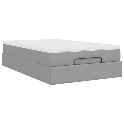 Struttura Letto Pouf con Materasso 120x200 cm in Tessuto