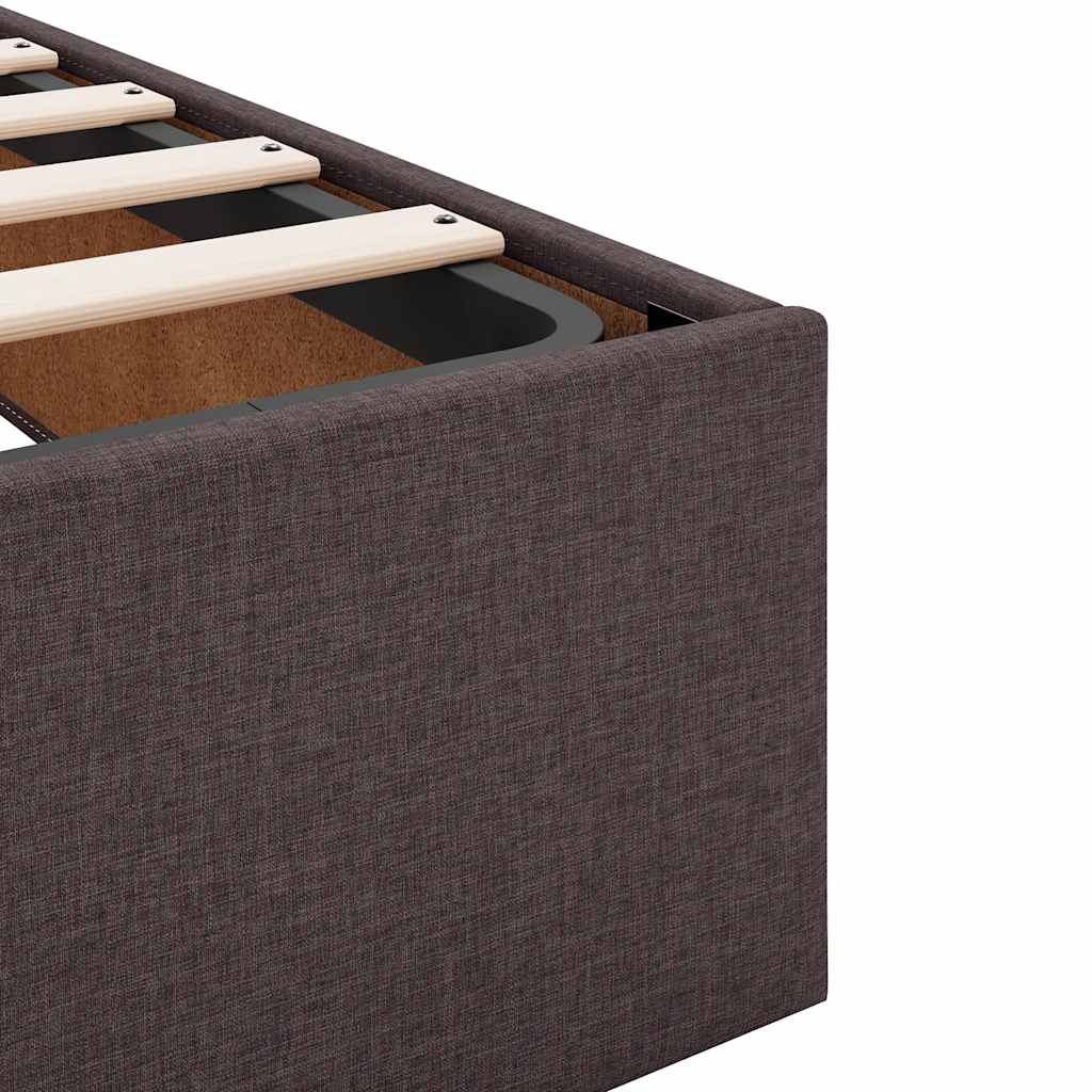 Struttura Letto Pouf con Materasso 140x200 cm in Tessuto