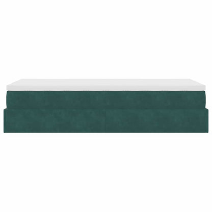 Struttura Letto Pouf con Materasso 80x200 cm Velluto