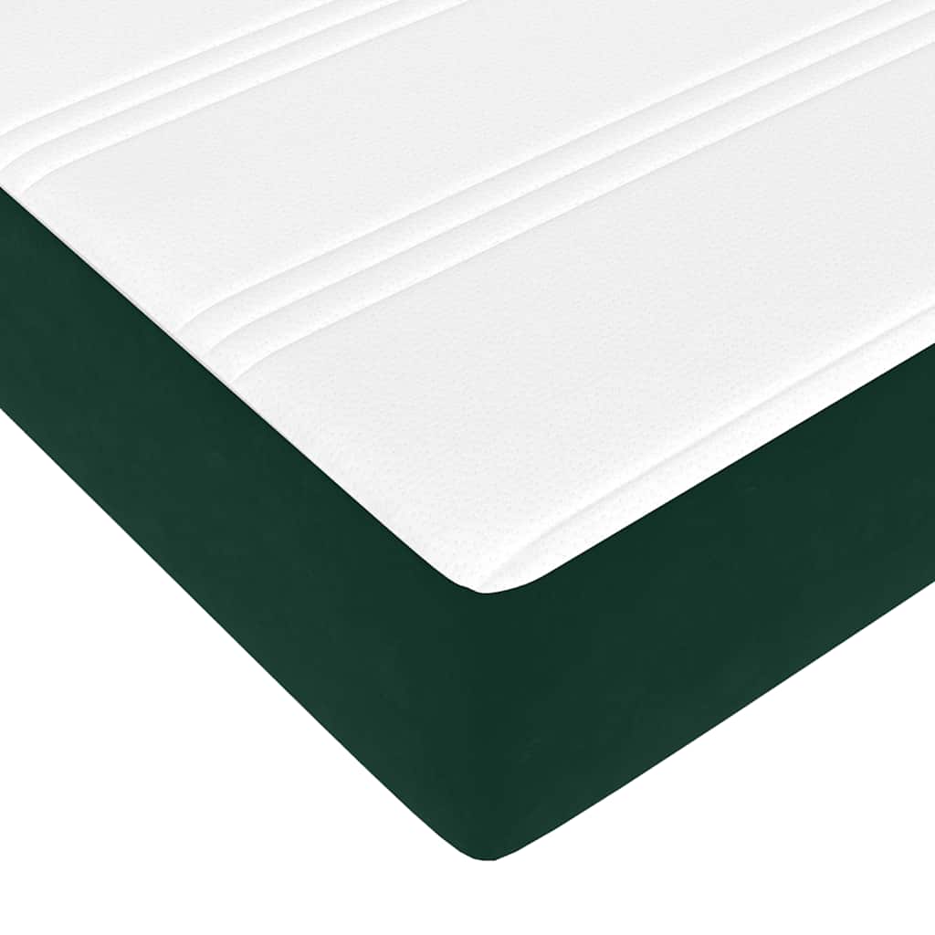 Struttura Letto Pouf con Materasso 90x200 cm in Velluto
