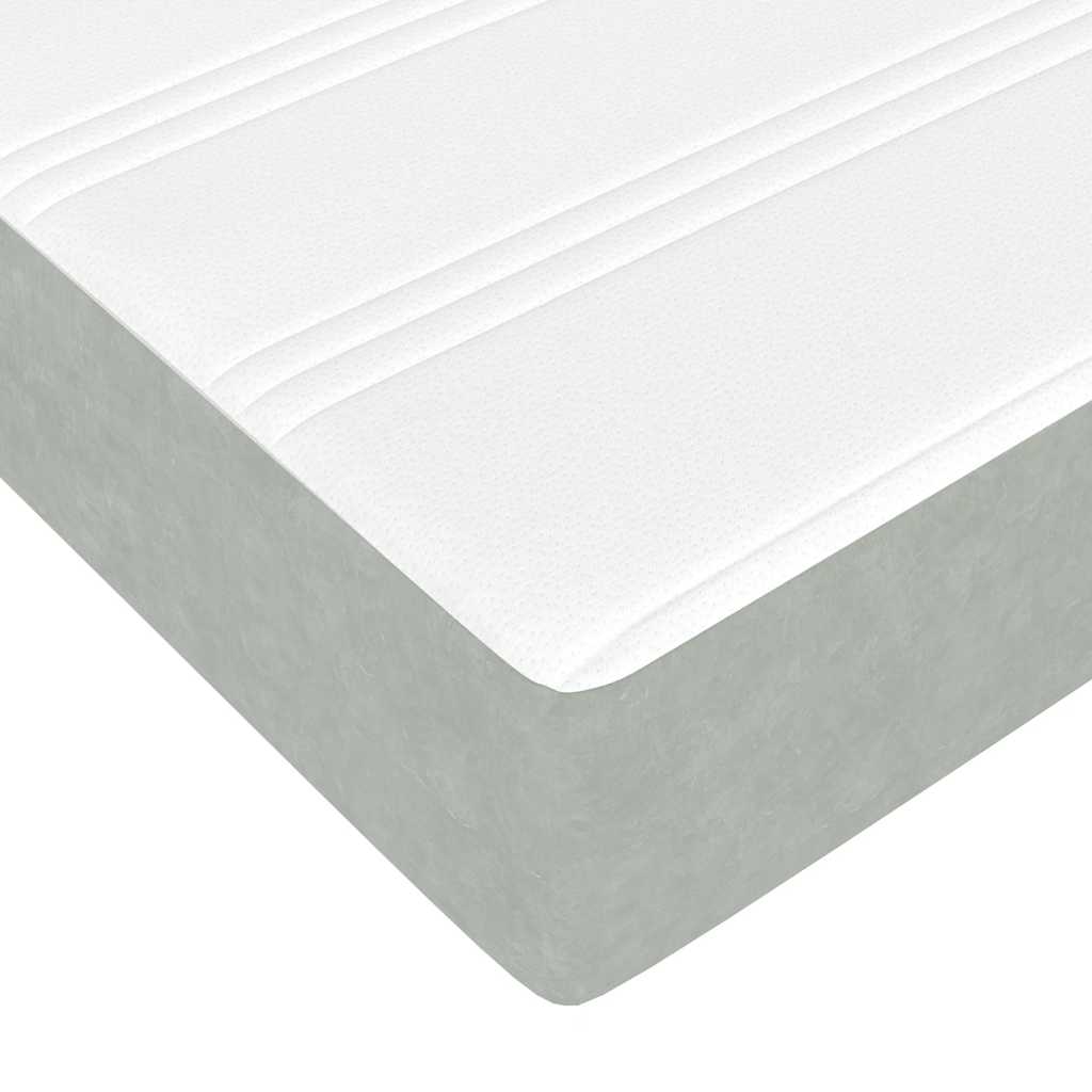 Struttura Letto Pouf con Materasso 100x200 cm Velluto