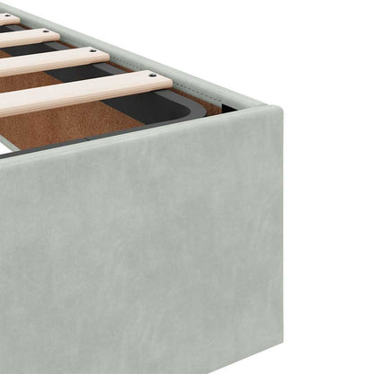 Struttura Letto Pouf con Materasso 180x200 cm in Velluto