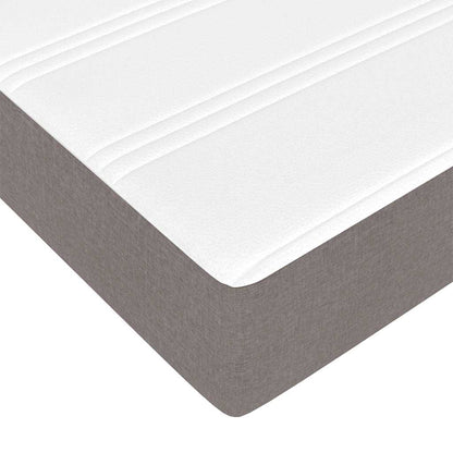 Struttura Letto Pouf con Materassi Tortora 160x200cm in Tessuto