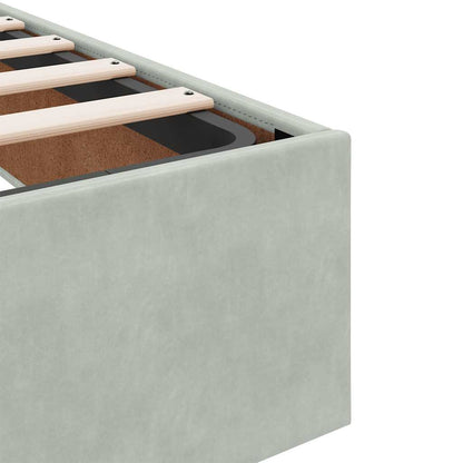 Struttura Letto Pouf con Materassi 160x200 cm in Velluto