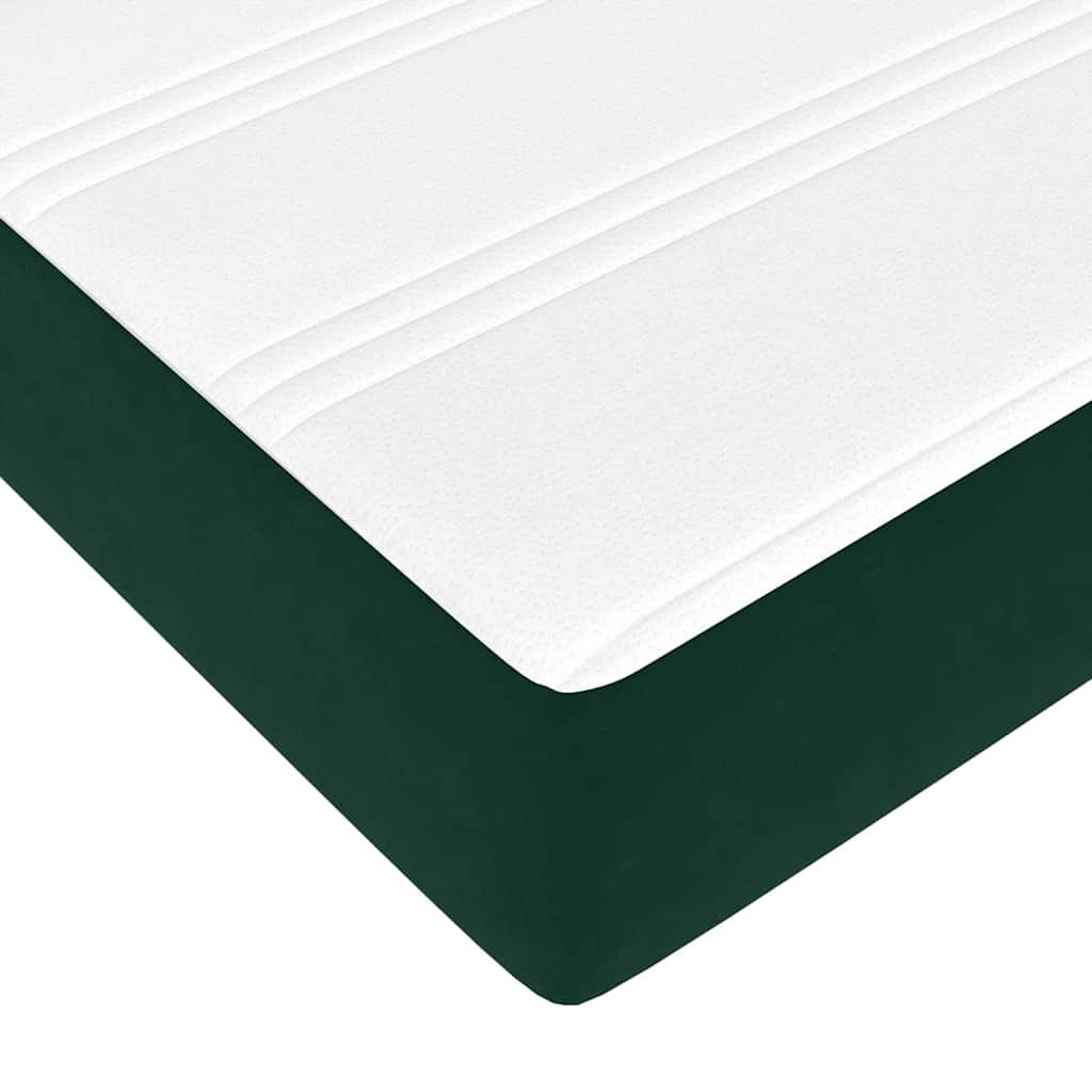 Struttura Letto Pouf con Materassi 160x200 cm Velluto